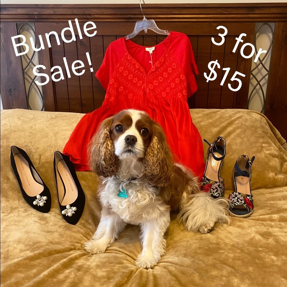 Bundle Sale!! Items $8 and under are 3 for$15!! So many $8 items in my closet!!